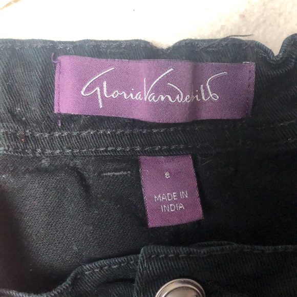 3/40$ Gloria Vanderbilt | Black Distressed Ripped Jeans - Picture 3 of 6